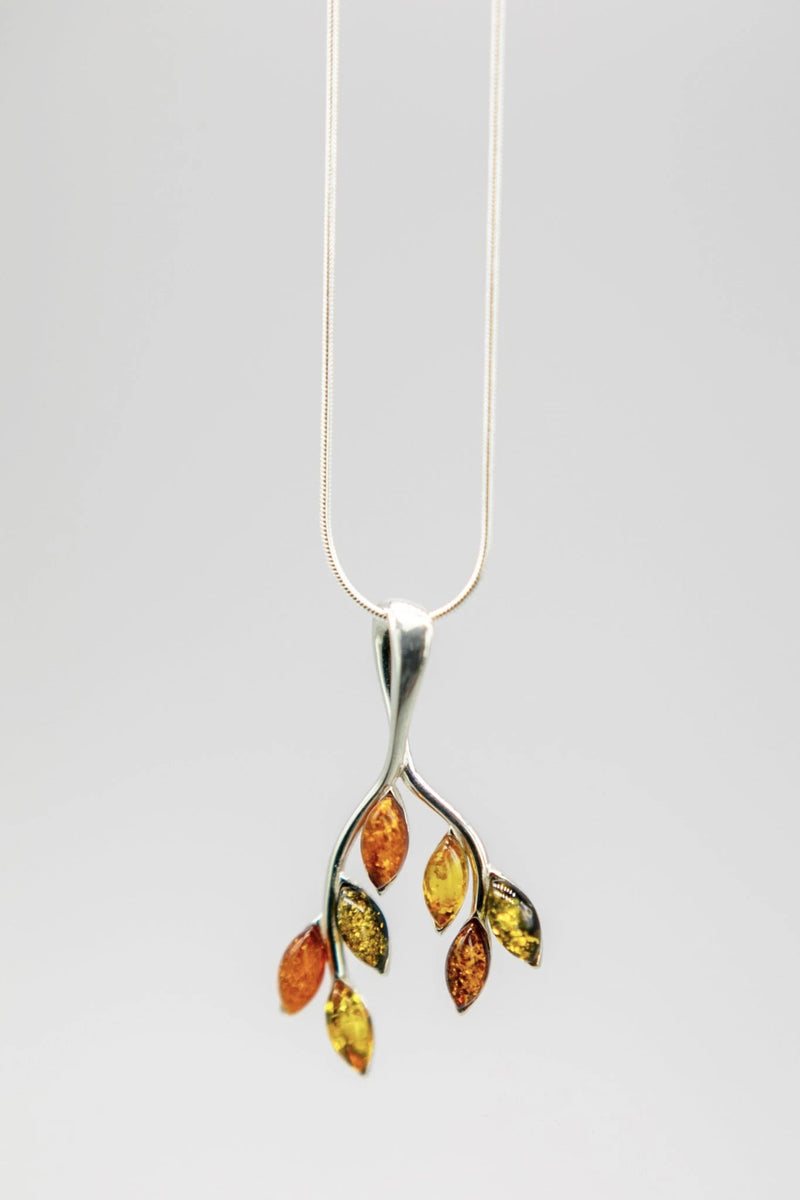 Baltic Amber Teardrop Cascade Necklace - L'Atelier Global