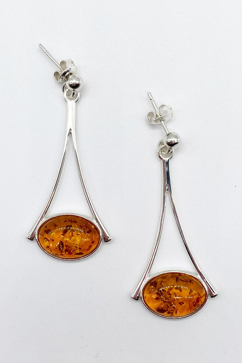 Baltic Honey Amber Drop Earrings - L'Atelier Global