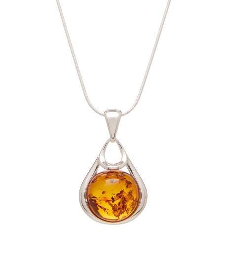 Baltic Honey Amber Drop Necklace - L'Atelier Global