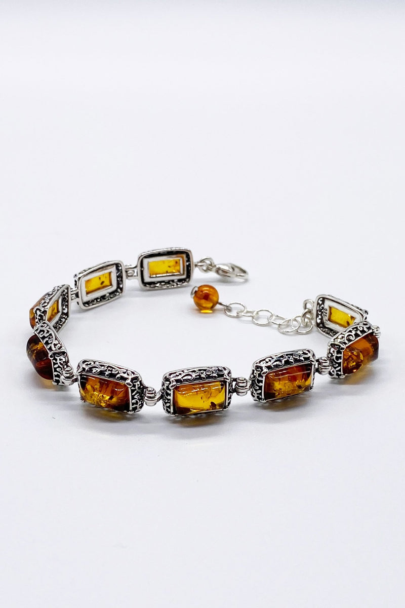 Baltic Honey Amber Link Bracelet - L'Atelier Global