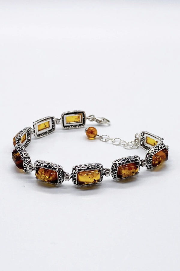Baltic Honey Amber Link Bracelet - L'Atelier Global