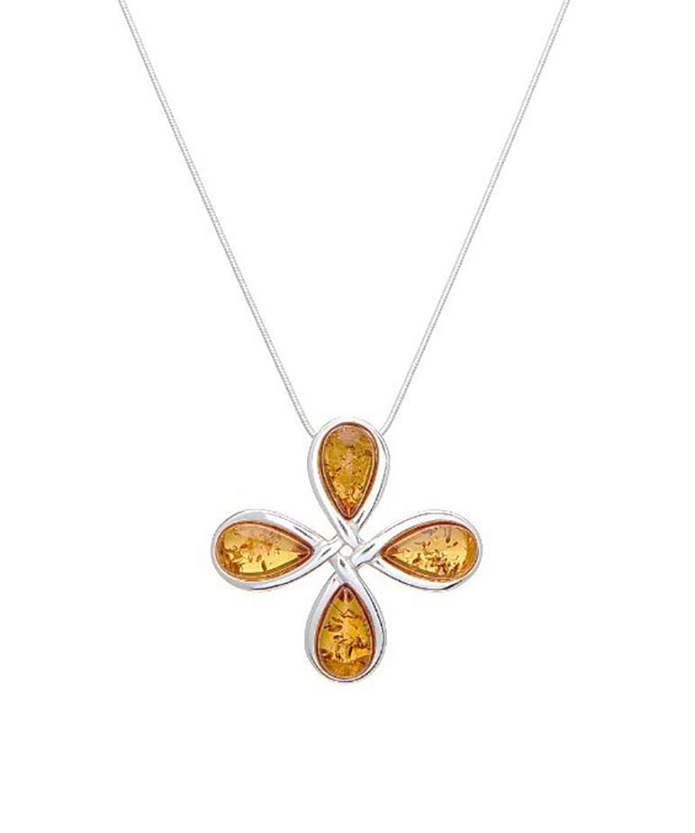 Baltic Honey Amber Petal Necklace - L'Atelier Global