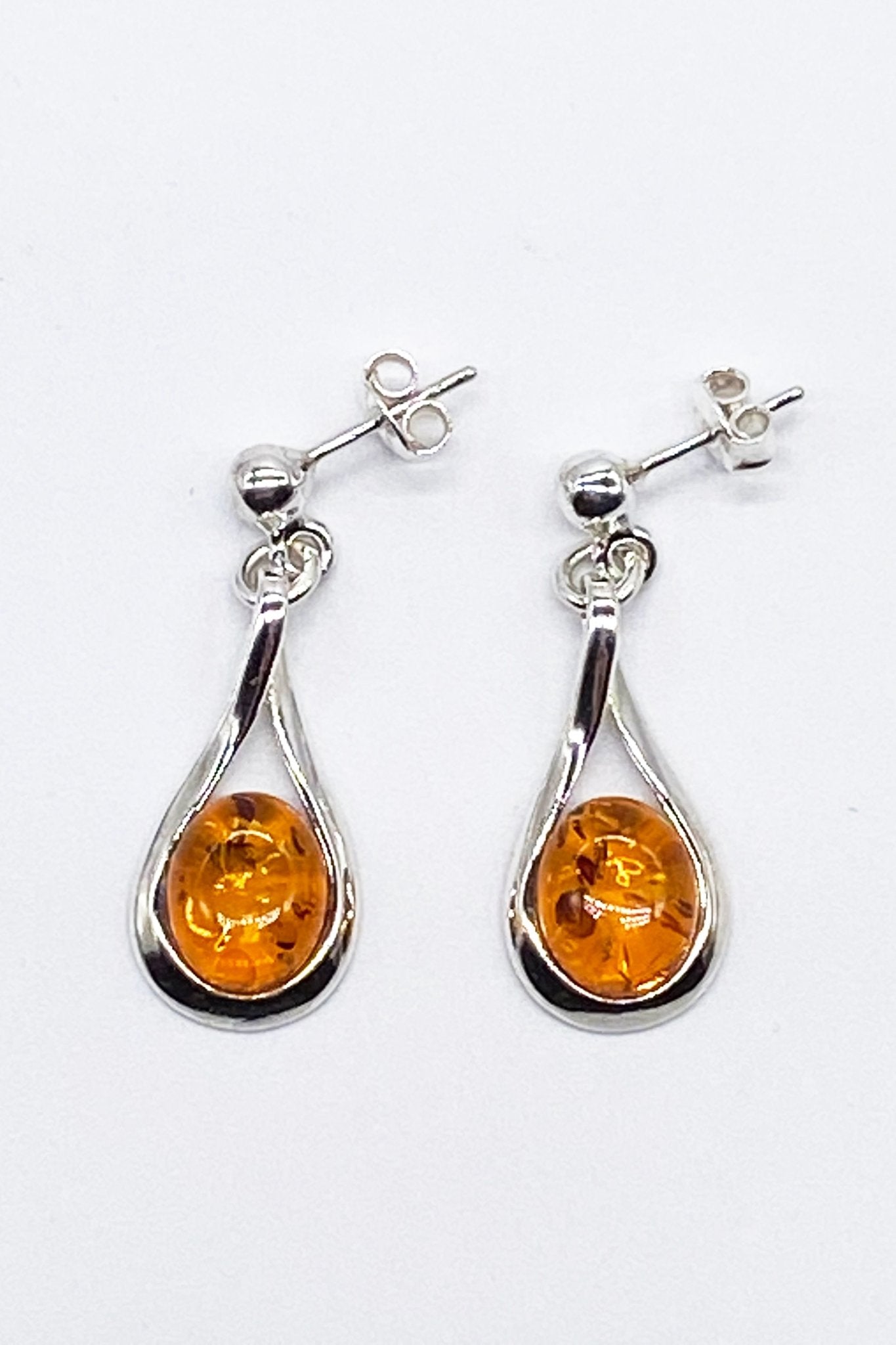 Amber drop earrings, Baltic amber retailer silver earrings, Handmade unique jewelry, College graduation gift for her, New job gift for her