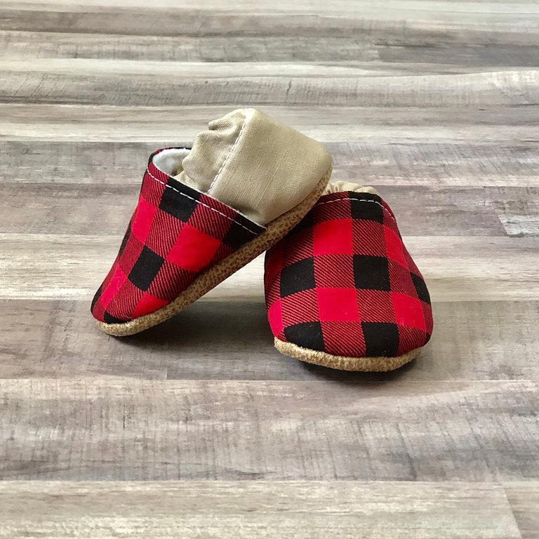 Buffalo Plaid And Tan Moccasins - L'Atelier Global