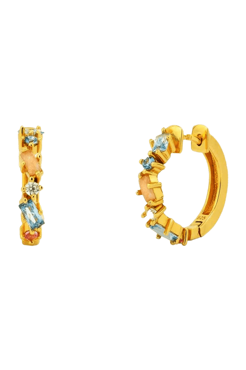 Spanish gold hoop earrings cheap