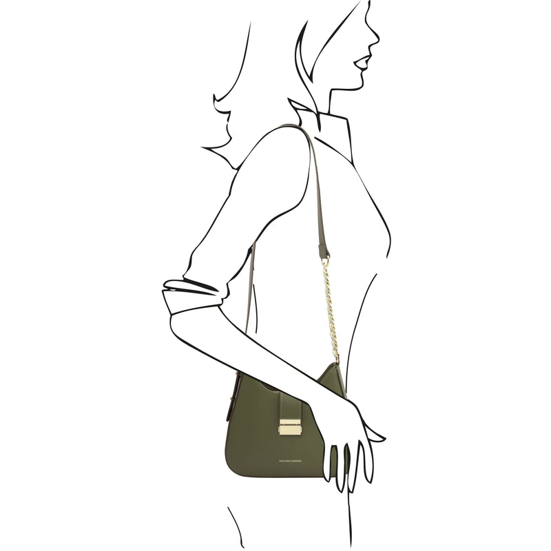 Calipso Leather Shoulder Bag - L'Atelier Global