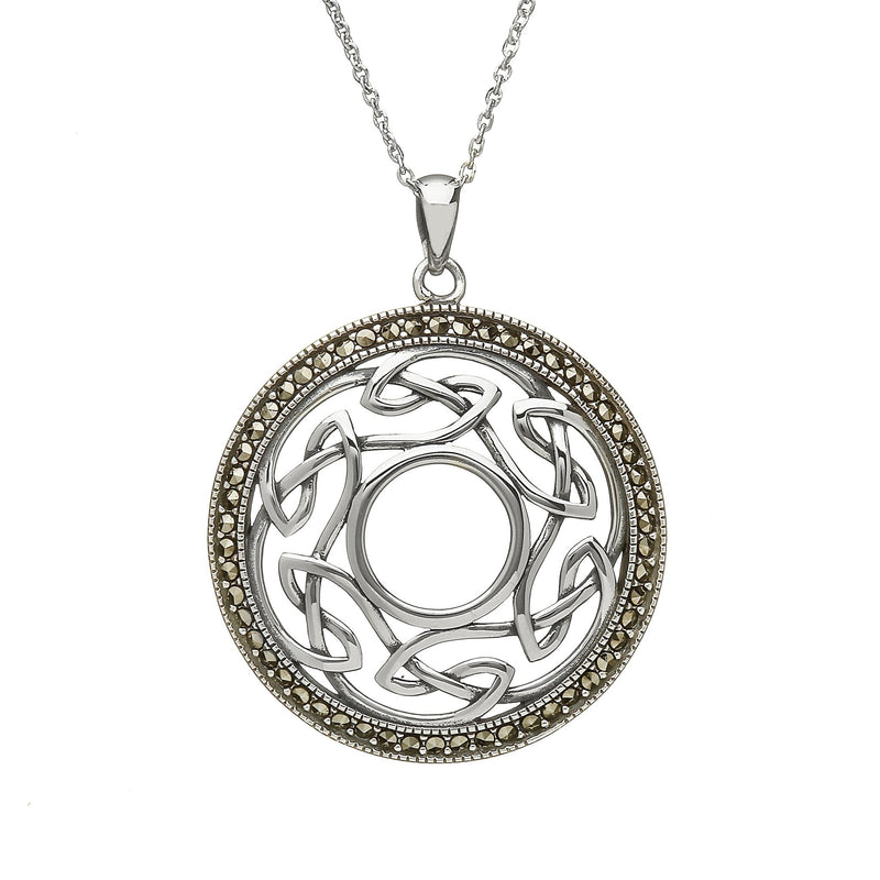 Celtic Knot Marcasite Necklace - L'Atelier Global