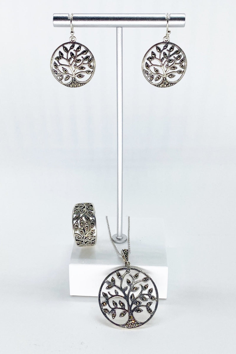 Celtic Tree of Life Sterling Silver Earrings - L'Atelier Global