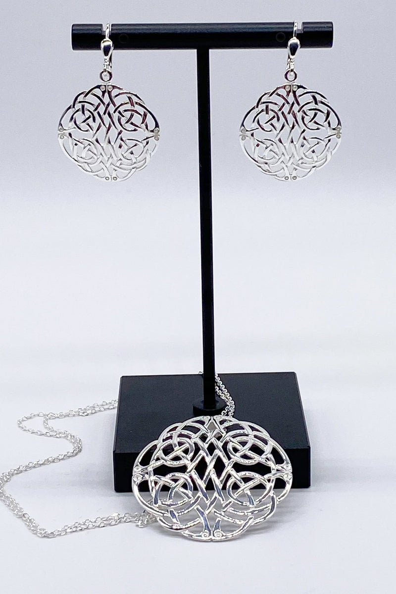 Celtic Woven Knot Sterling Silver Earrings - L'Atelier Global