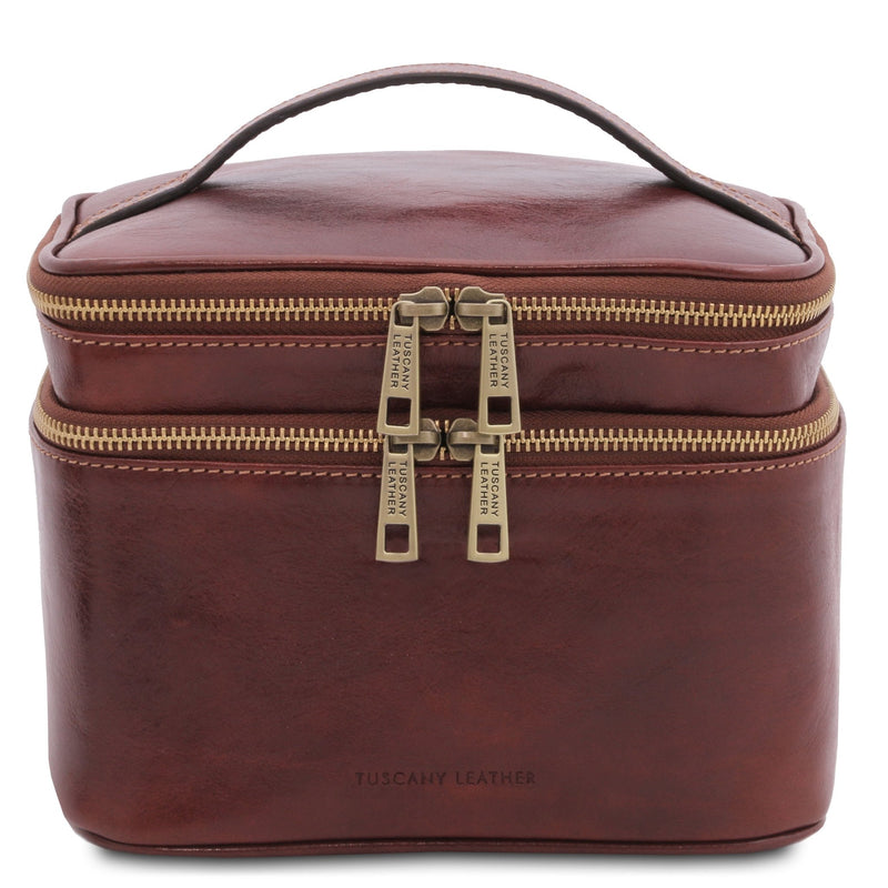 Eliot Leather Toilet Bag - L'Atelier Global