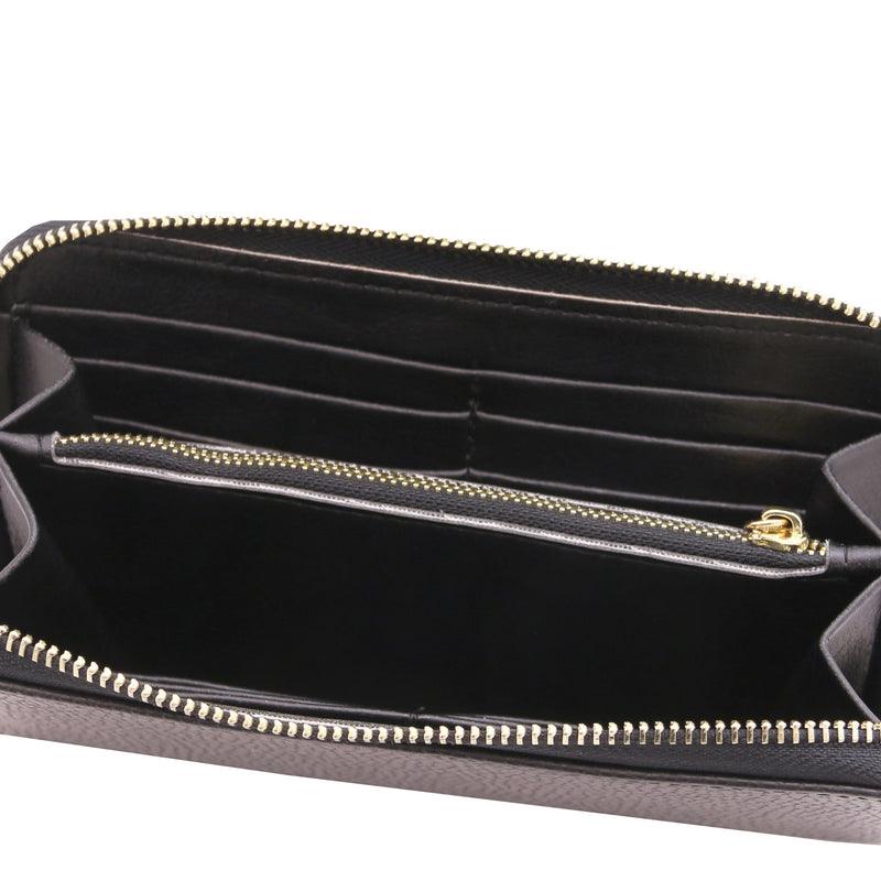 Eris Exclusive Italian Leather Zip Around Wallet - L'Atelier Global