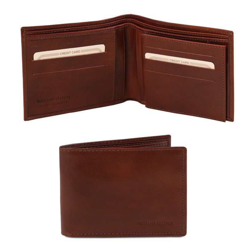 Exclusive 3 Fold Leather Wallet - 4 compartments - L'Atelier Global