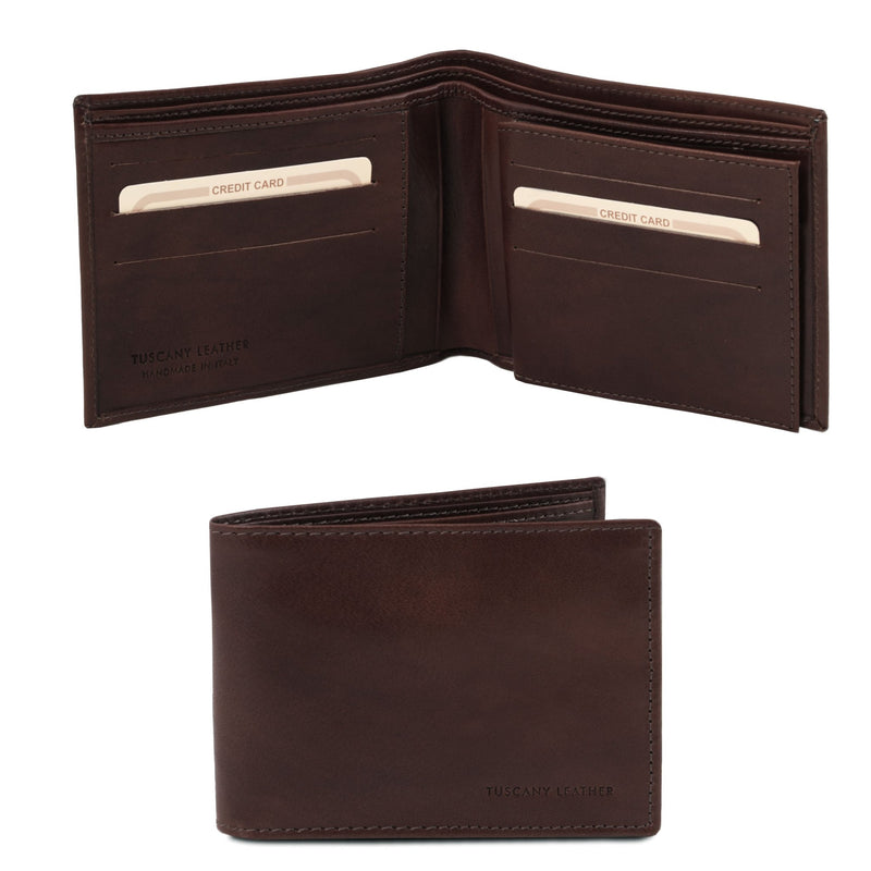 Exclusive 3 Fold Leather Wallet - 4 compartments - L'Atelier Global