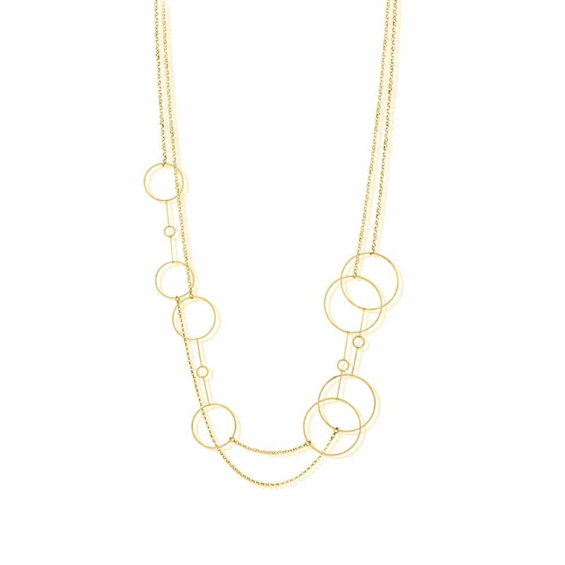 Francesca Double Chain Gold Vermeil Necklace - L'Atelier Global