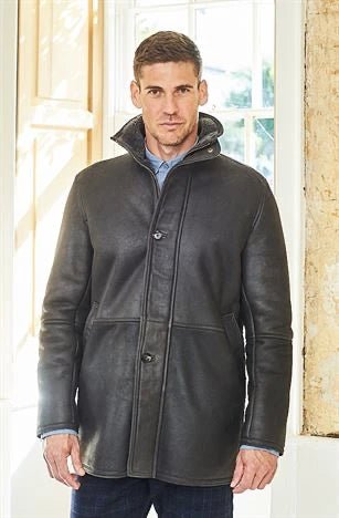 Giles British Luxury Sheepskin Jacket in Grey - L'Atelier Global