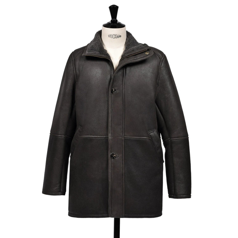 Giles British Luxury Sheepskin Jacket in Grey - L'Atelier Global