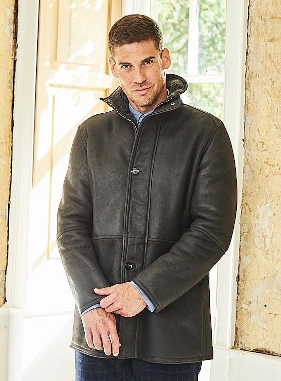 Giles British Luxury Sheepskin Jacket in Grey - L'Atelier Global