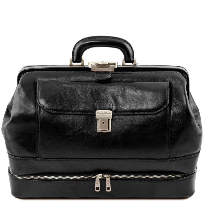 Giotto Exclusive Double-bottom Leather Doctor Bag - L'Atelier Global