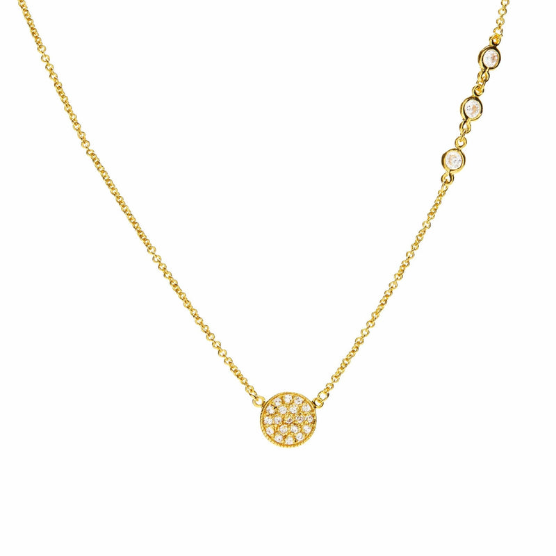 Gold Pave Necklace - L'Atelier Global
