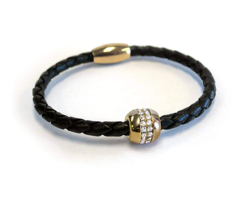 Good Karma Gold Bracelet in Black - L'Atelier Global