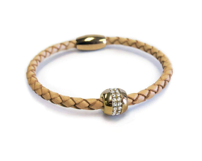 Good Karma Gold Bracelet in Tan - L'Atelier Global