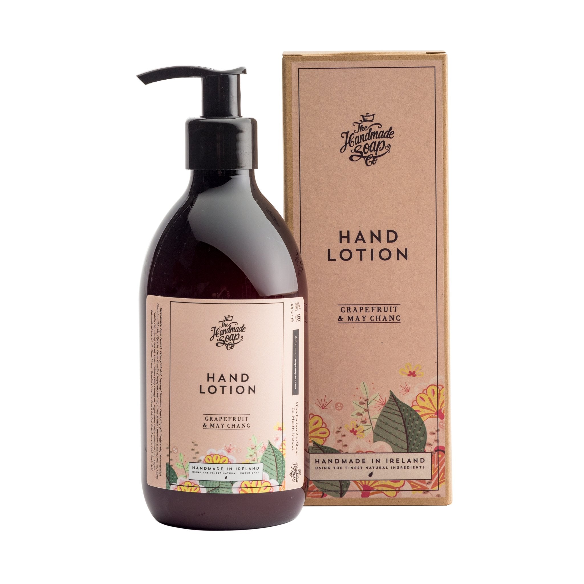 Grapefruit & May Chang Hand Lotion and its box on a white background - L'Atelier Global