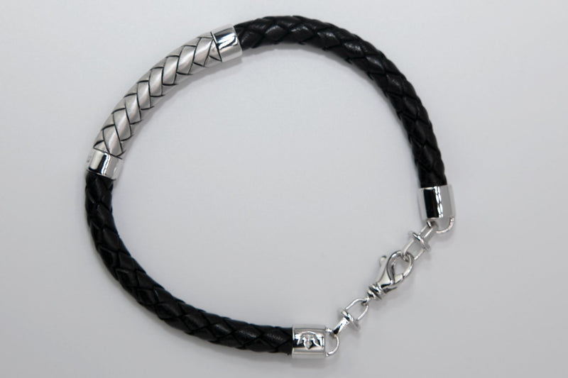 Herringbone Cord Sterling Silver Bracelet - L'Atelier Global