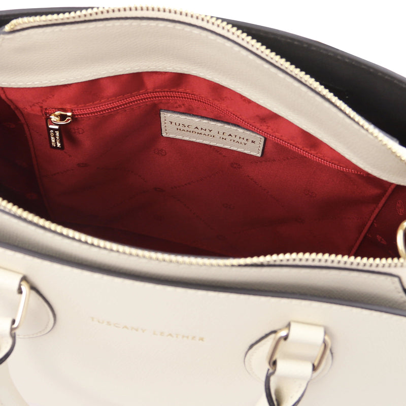 Iside Leather Business Tote Bag - L'Atelier Global