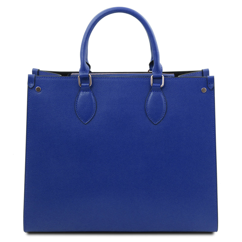 Iside Leather Business Tote Bag - L'Atelier Global