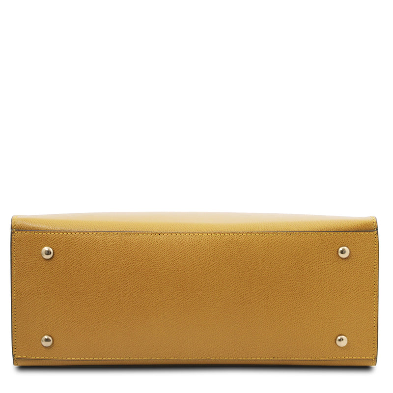 Iside Leather Business Tote Bag - L'Atelier Global