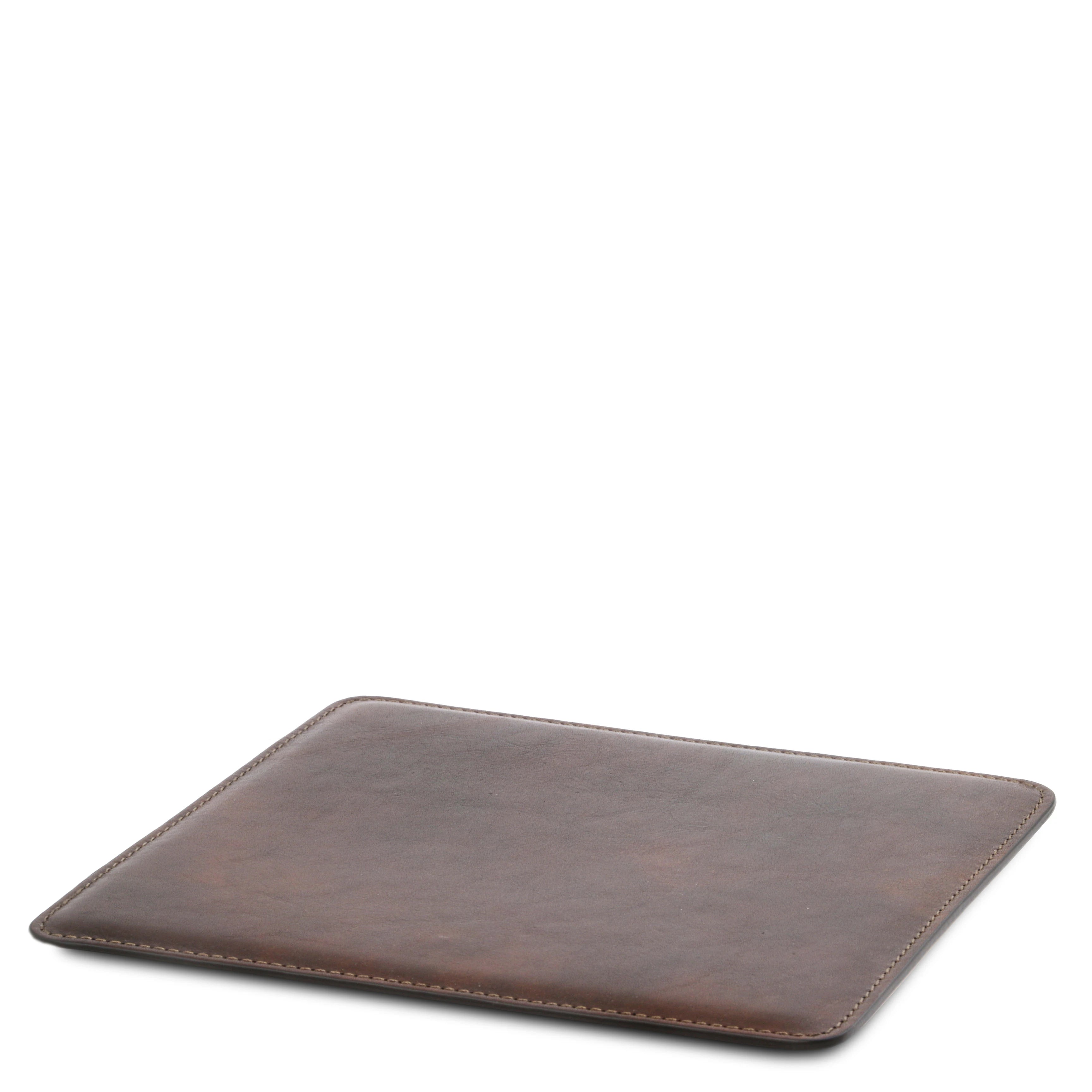 Italian Leather Premium Desk pad With Inner Compartment, Mouse pad and Valet Tray - L'Atelier Global