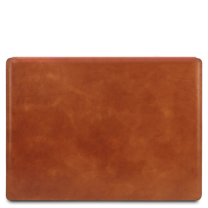 Italian Leather Premium Desk pad With Inner Compartment, Mouse pad and Valet Tray - L'Atelier Global