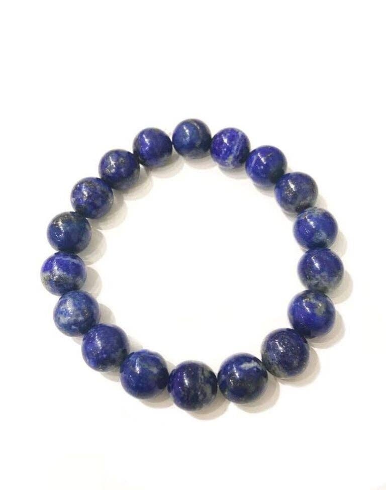 Lapis Natural Gemstone Stretch Bracelet - L'Atelier Global