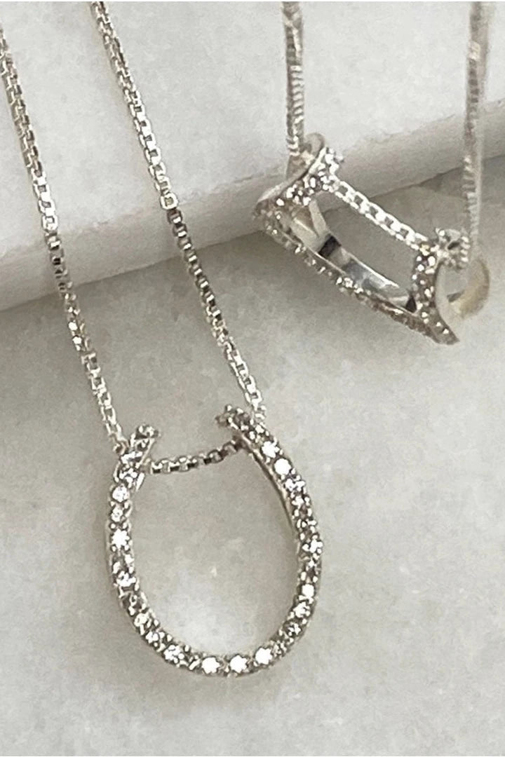 Levade Horseshoe Necklace in Silver - L'Atelier Global
