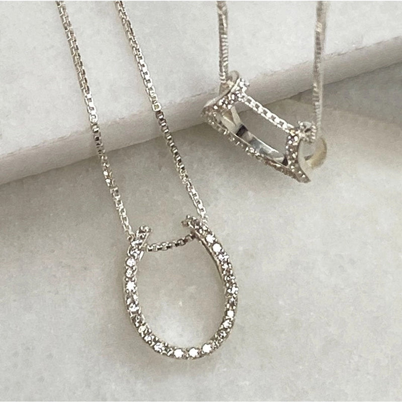 Levade Horseshoe Necklace in Silver - L'Atelier Global