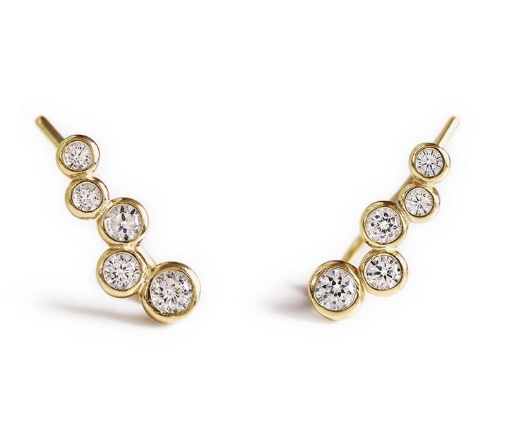 Lucca Eternity Climber Earrings - L'Atelier Global