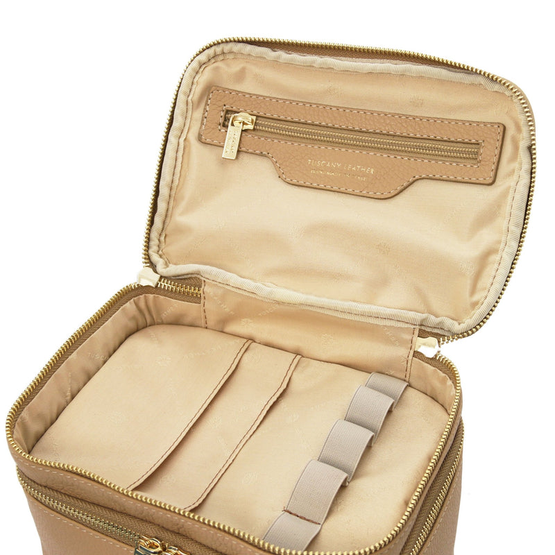 Mary Soft Leather Cosmetic Bag - L'Atelier Global