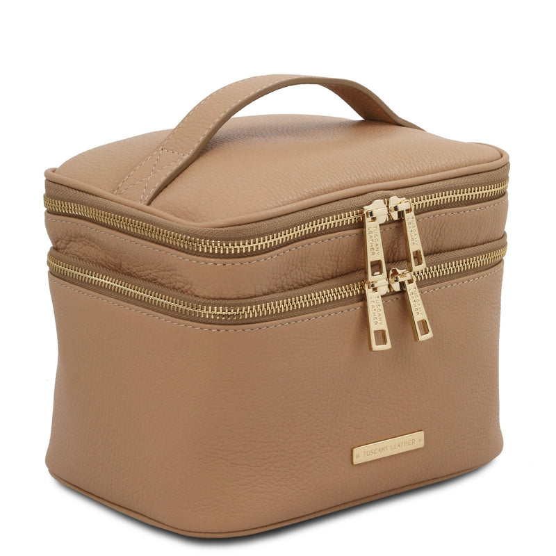 Mary Soft Leather Cosmetic Bag - L'Atelier Global