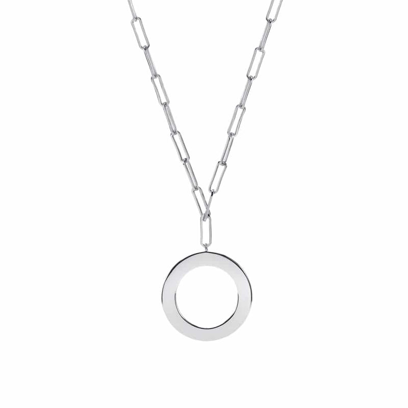 Melle Sterling Silver Circle Necklace - L'Atelier Global