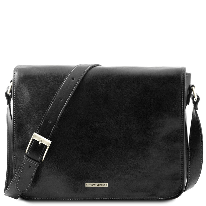 Messenger Double Freestyle Leather Bag - L'Atelier Global
