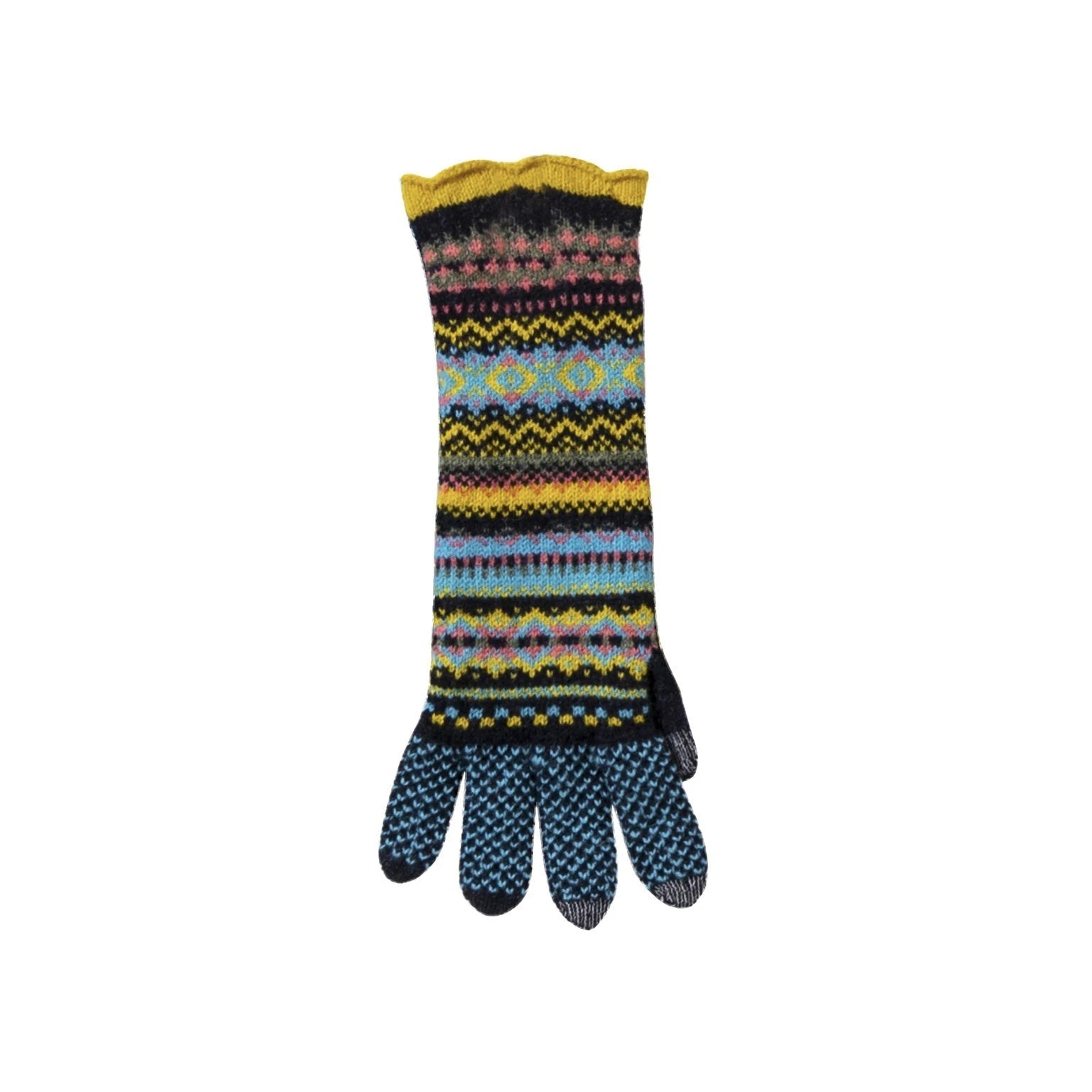 Northern Isles Merino Wool Beanie and Gloves in Blue - L'Atelier Global
