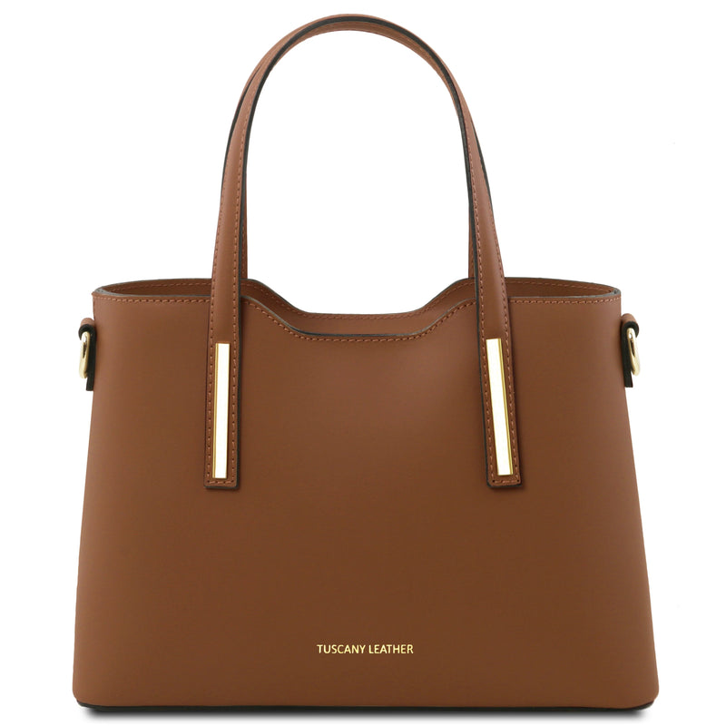 Olimpia Leather Tote - Small Size - L'Atelier Global