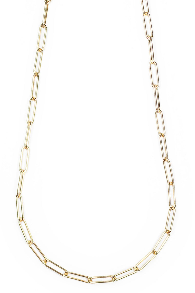 Paperclip Link Gold Signature Necklace - L'Atelier Global