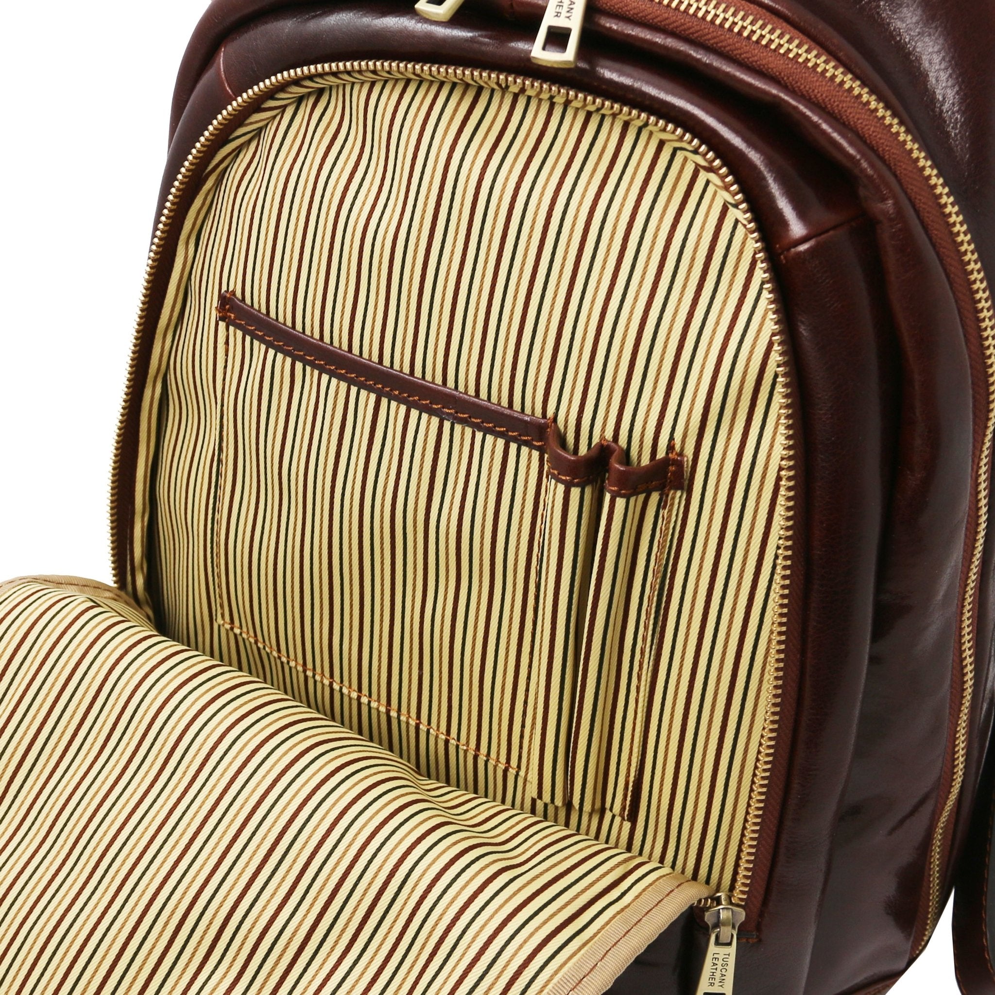 Perth Two Compartments Leather Backpack - L'Atelier Global