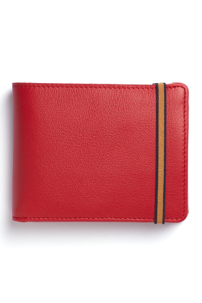 Red Minimalist Wallet With Coin Pocket - L'Atelier Global
