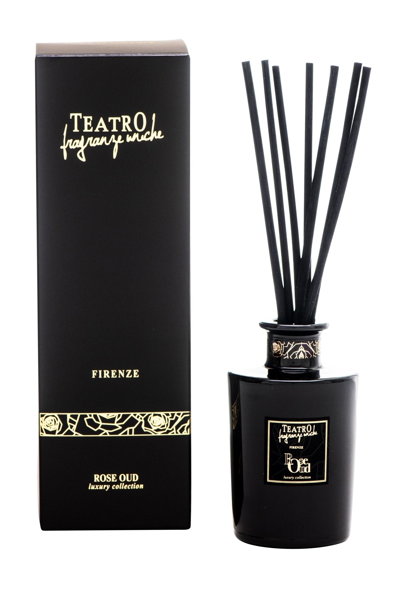 Rose Oud Luxury Florentine Italian Room Diffuser - L'Atelier Global