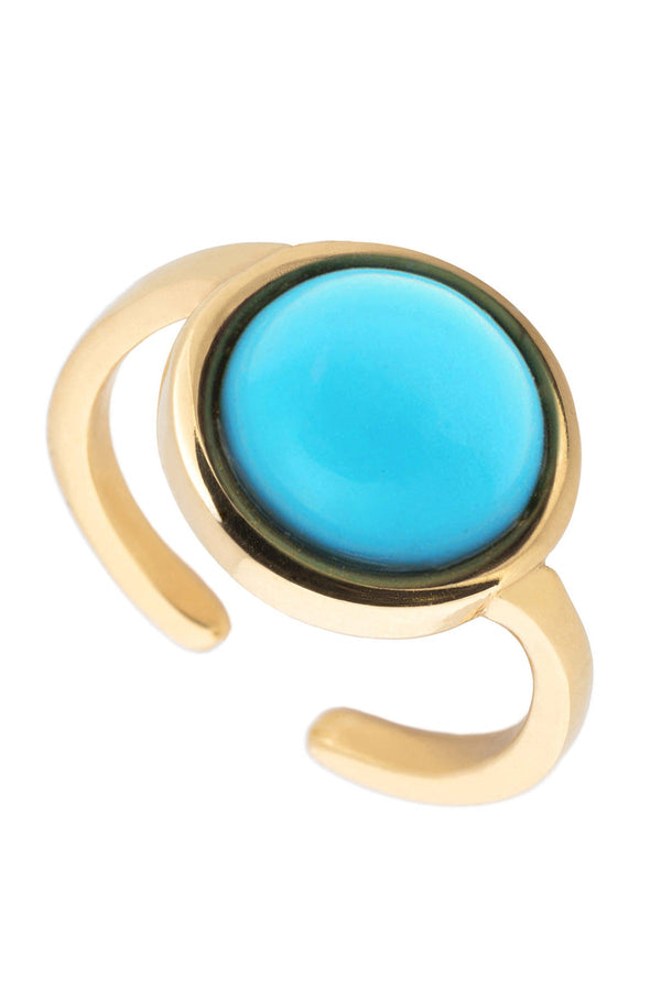 Santa Cruz Turquoise Adjustable Ring - L'Atelier Global