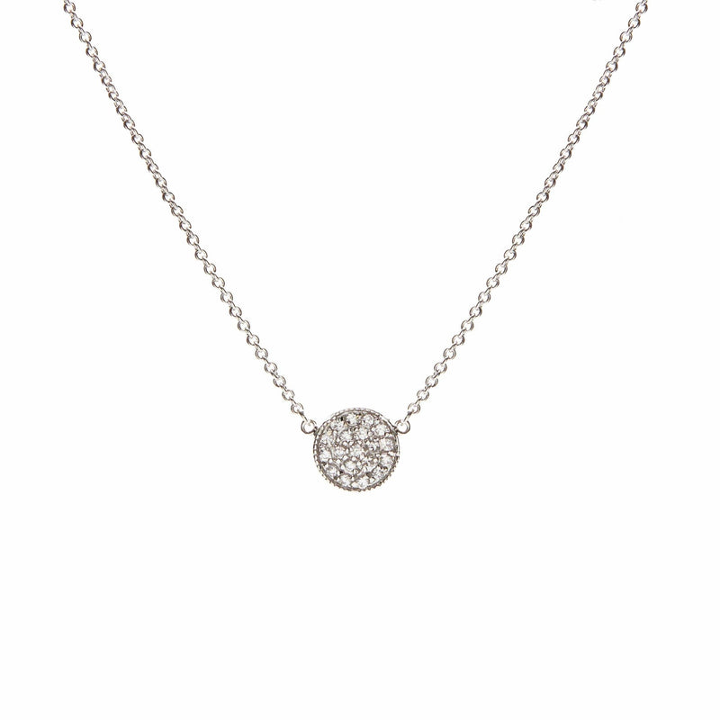 Signature Platinum Pave Necklace - L'Atelier Global