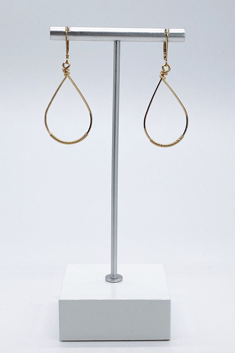 Signature Small Oval Wrapped Hoops - L'Atelier Global