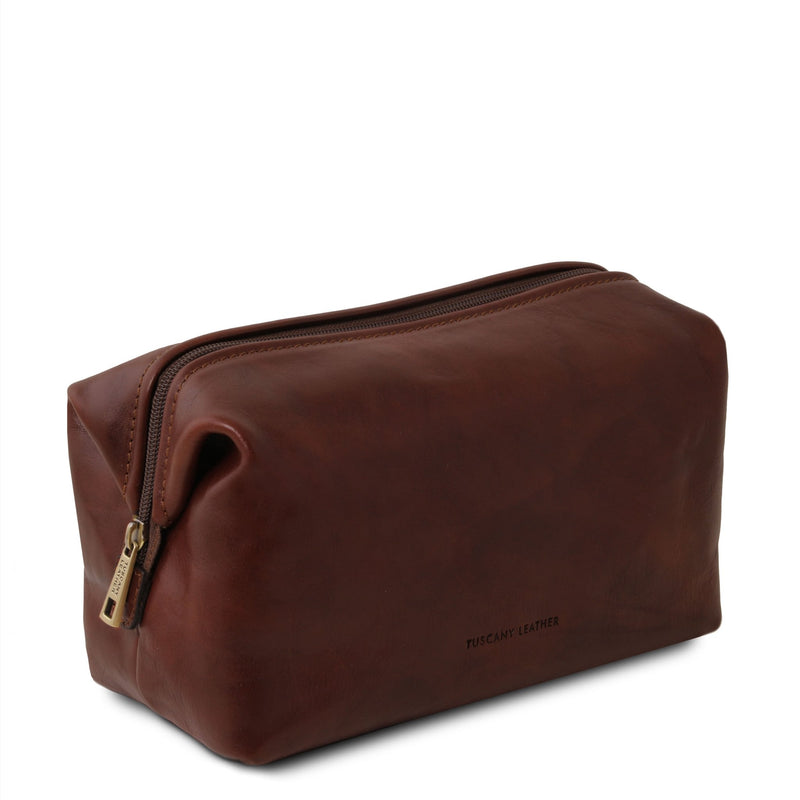 Smarty Leather Toilet Bag - Small Size - L'Atelier Global